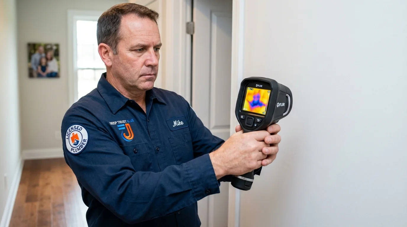 Thermal imaging leak detection by Johns Plumbing LLC in Manlius